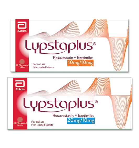Rosuvastatin + Ezetimibe 10/10 mg and&nbsp;20/10 mg film-coated tablet
